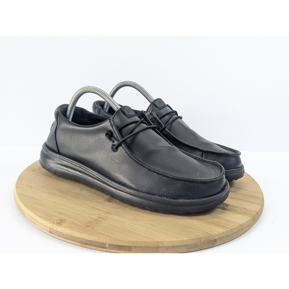 Hey Dude Wendy Work Womans 9 SR CE Shoes Black Slip Resistant Loafers
